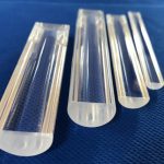 Quartz Half-Round Rod